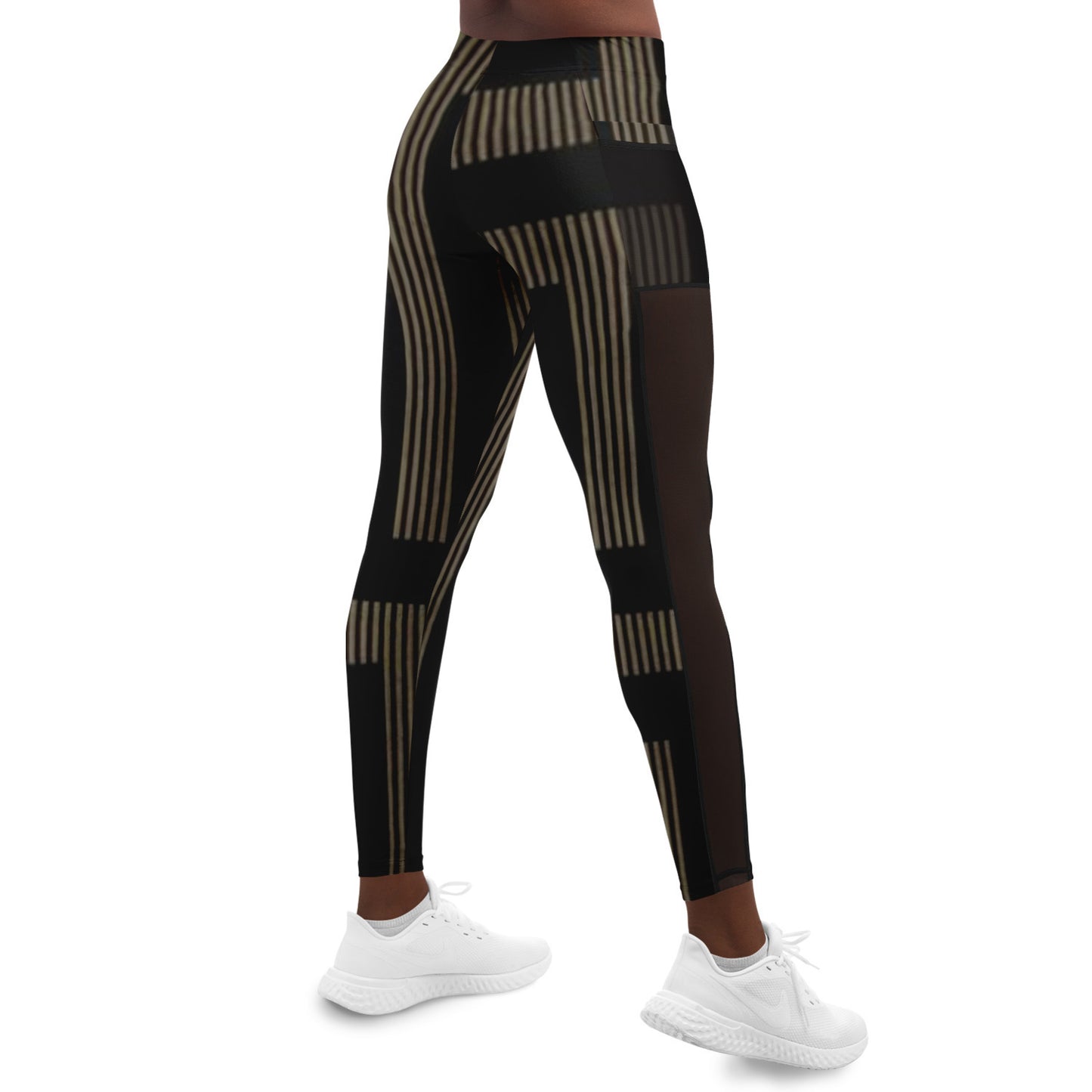 Golden Aztec Nights Mesh Pocket Legging
