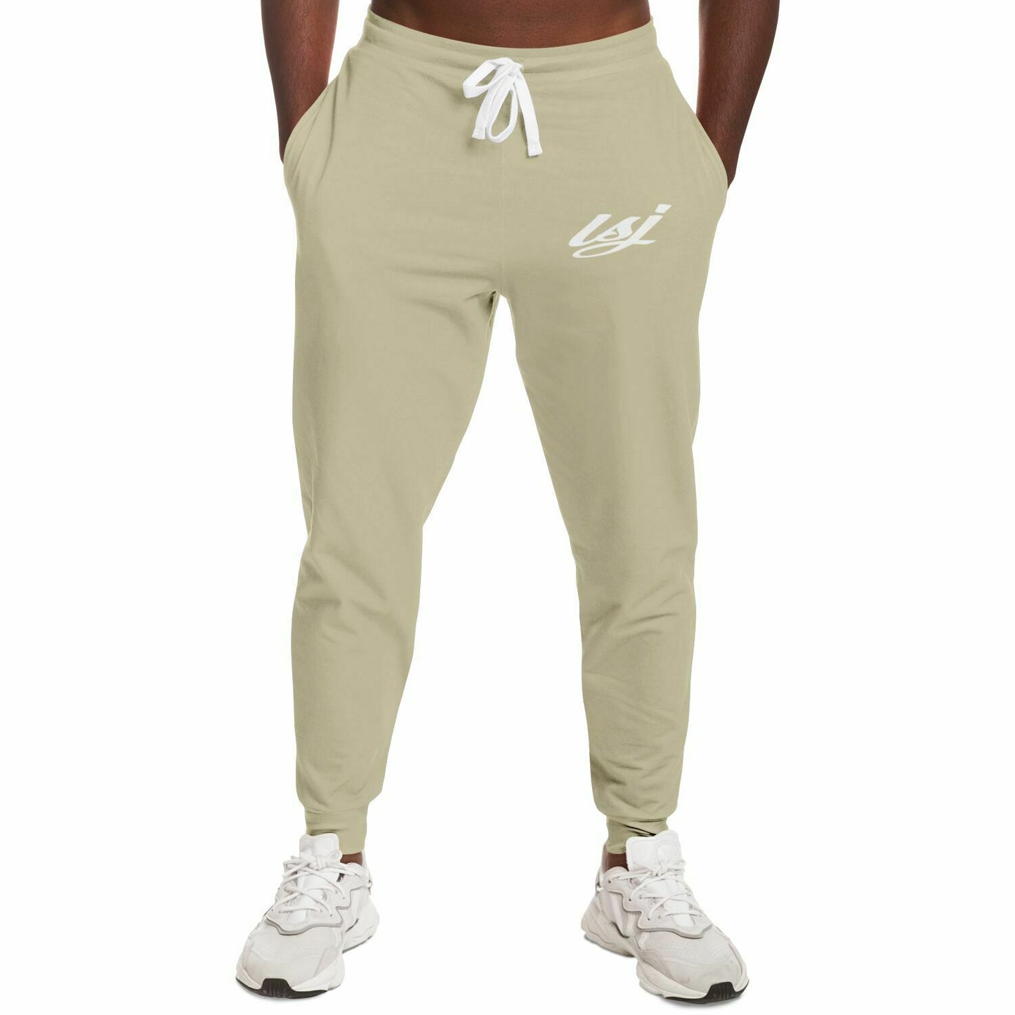 LSJ Cream Fashion Jogger - AOP