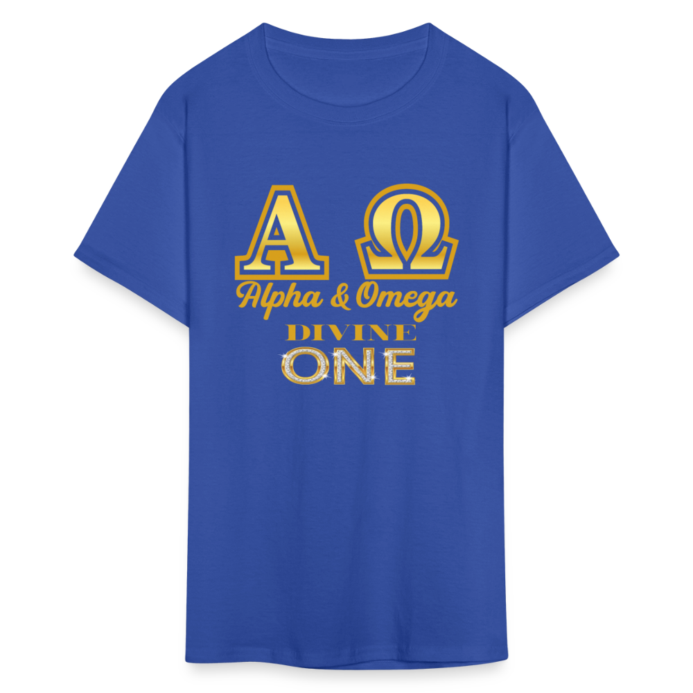 Alpha & Omega Unisex T-Shirt - royal blue