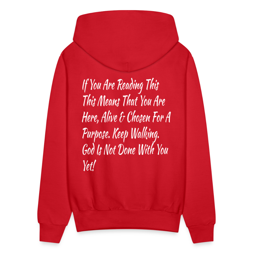 God Is Not Done With You Yet Hoodie - red