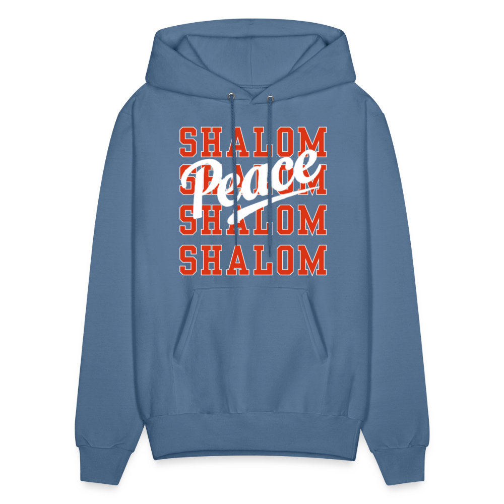 Shalom Peace Hoodie - denim blue
