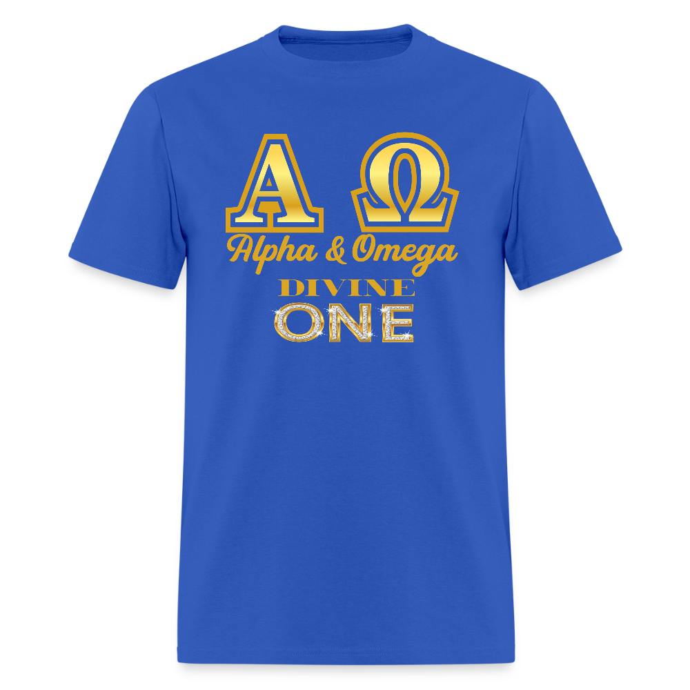 Alpha & Omega Unisex T-Shirt - royal blue