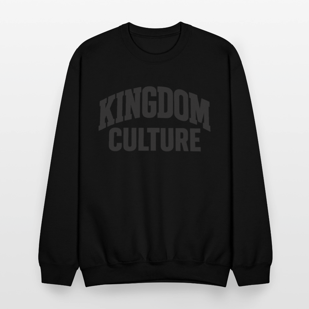 Kingdom Culture Black on Black Crewneck Sweatshirt - black