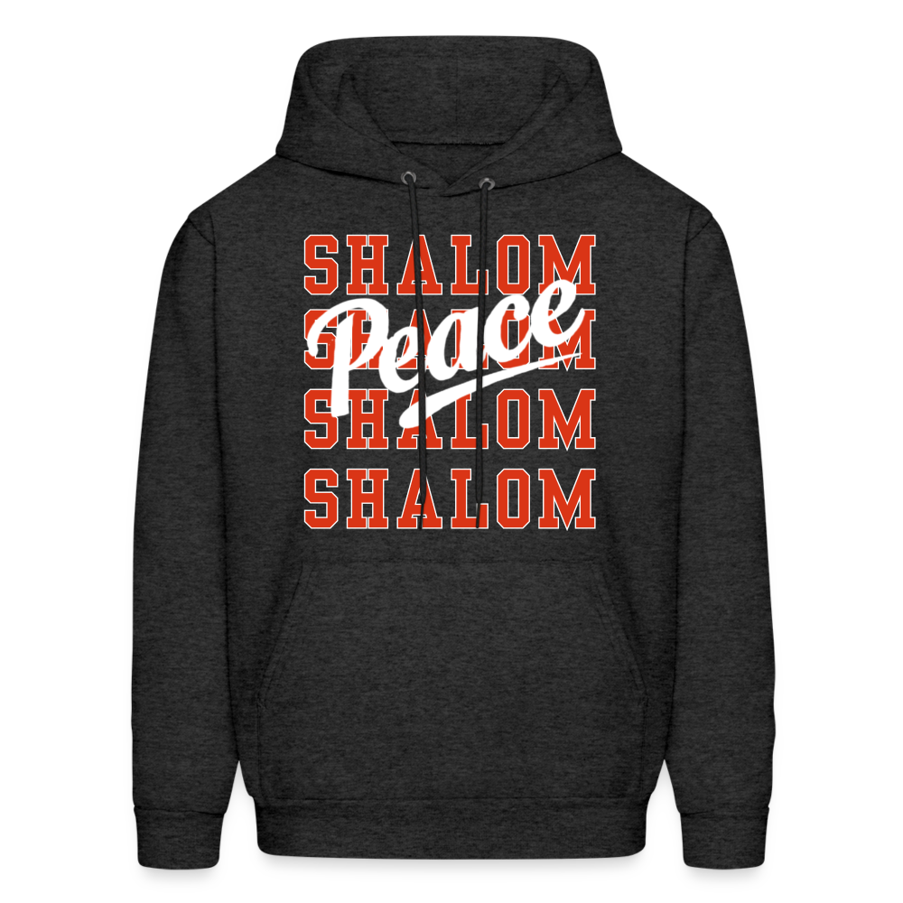 Shalom Peace Hoodie - charcoal grey