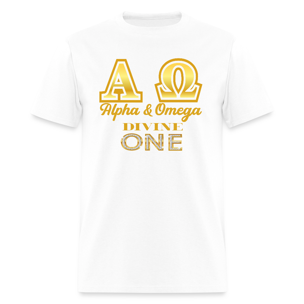 Alpha & Omega Unisex T-Shirt - white