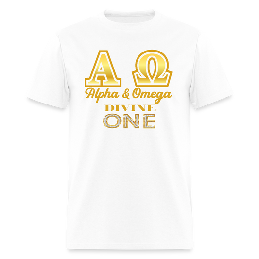 Alpha & Omega Unisex  T-Shirt - white