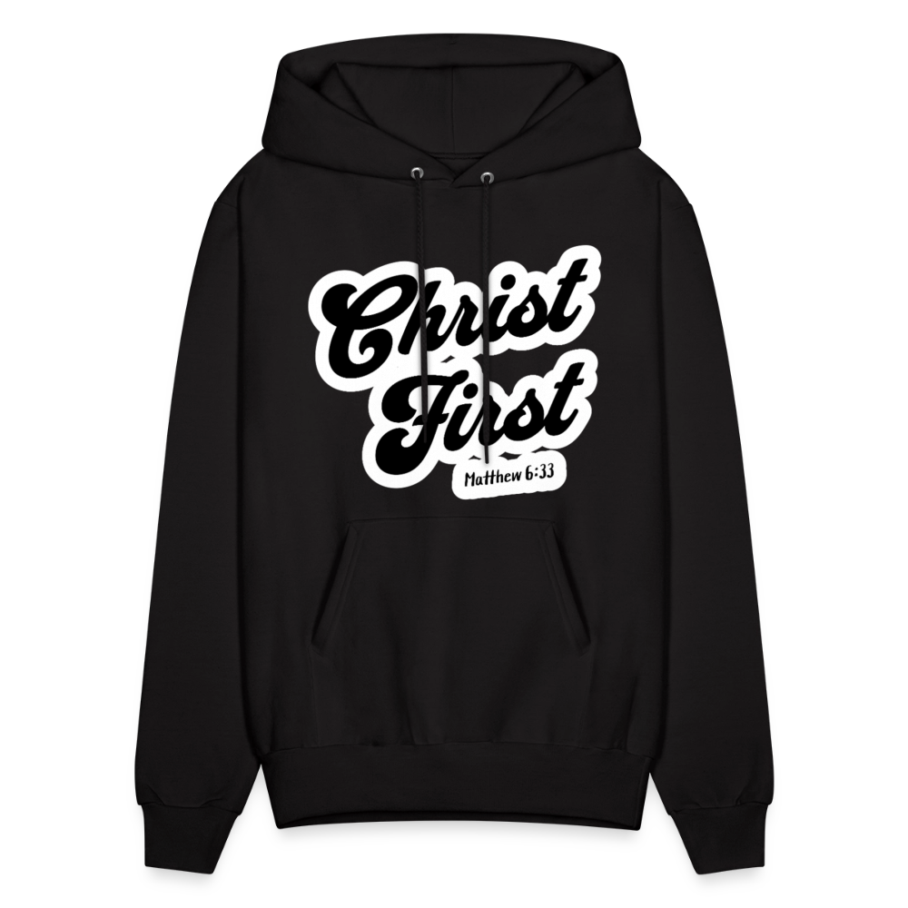 Christ First Hoodie - black