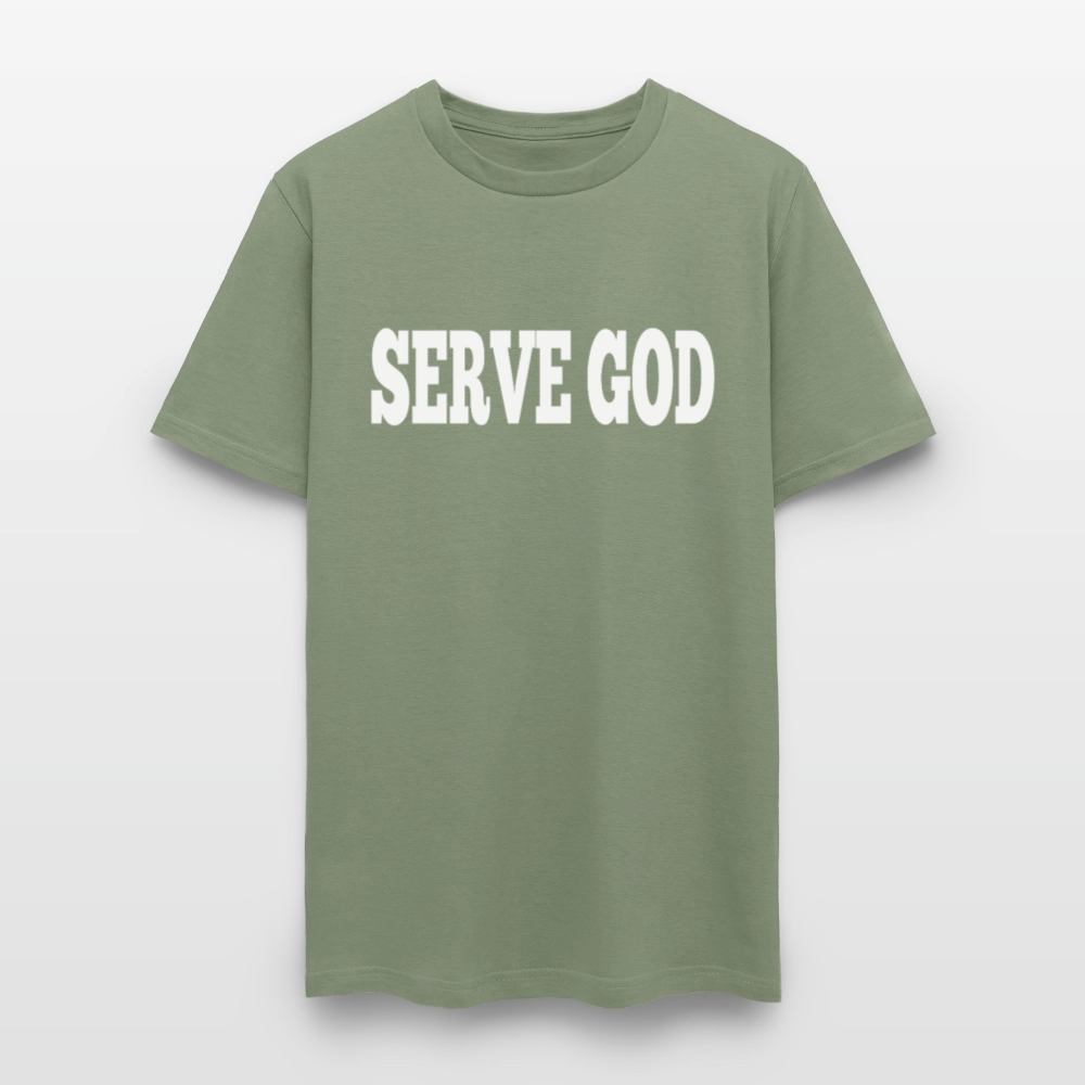 Serve God T-Shirt - military green