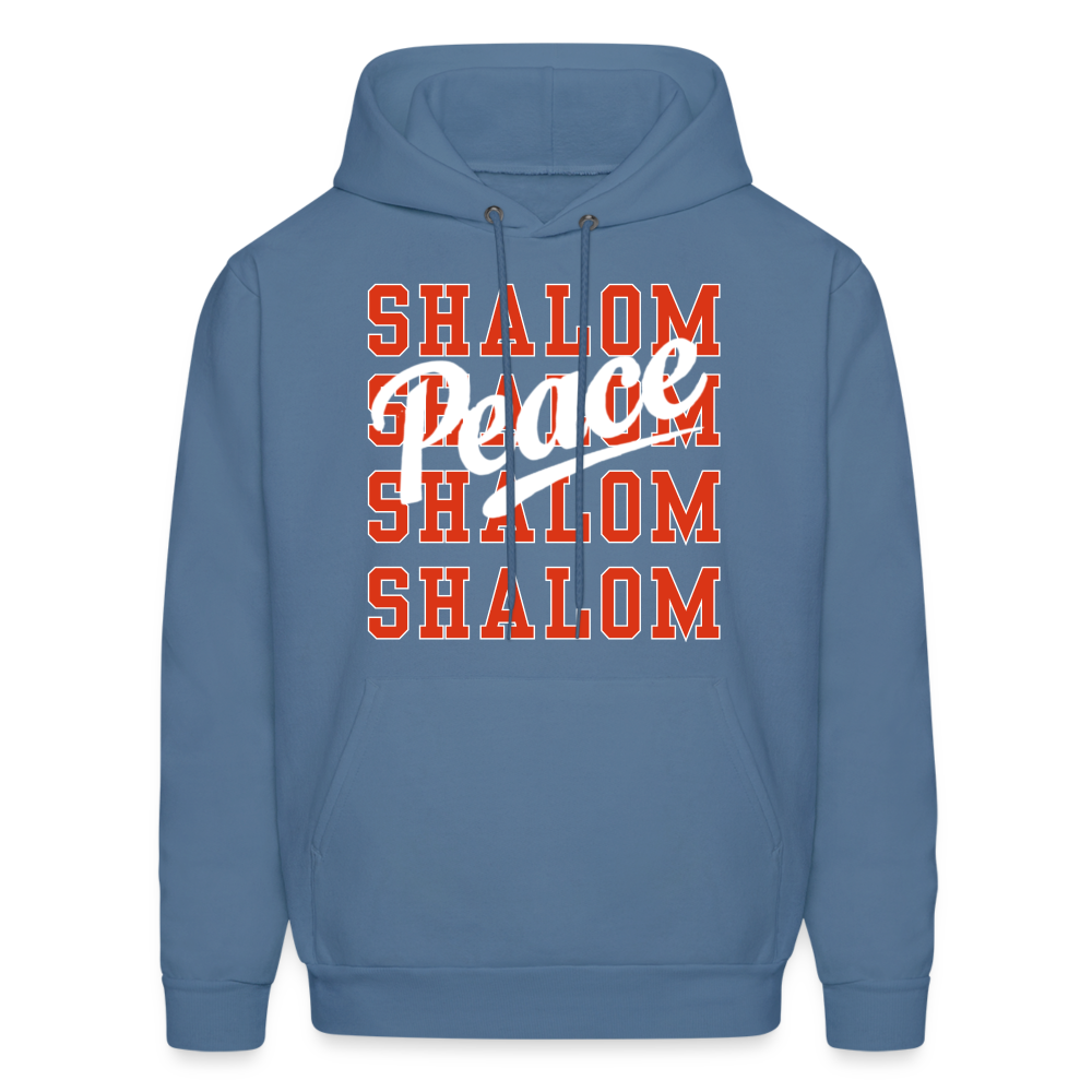 Shalom Peace Hoodie - denim blue