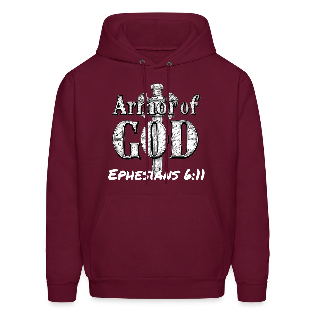 Armor of God Hoodie - burgundy