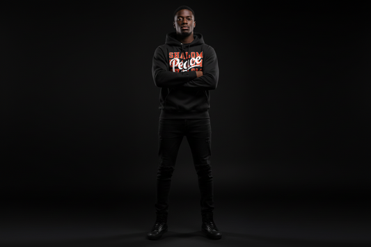 Shalom Peace Hoodie - black