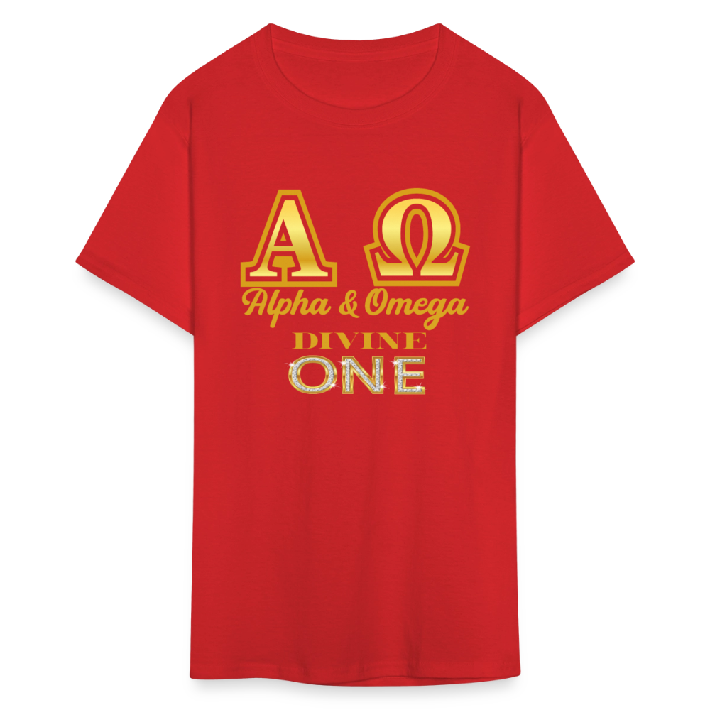 Alpha & Omega Unisex T-Shirt - red