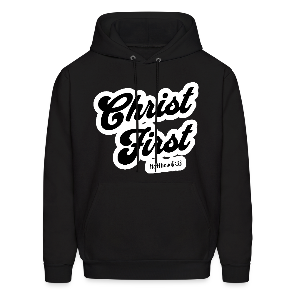 Christ First Hoodie - black