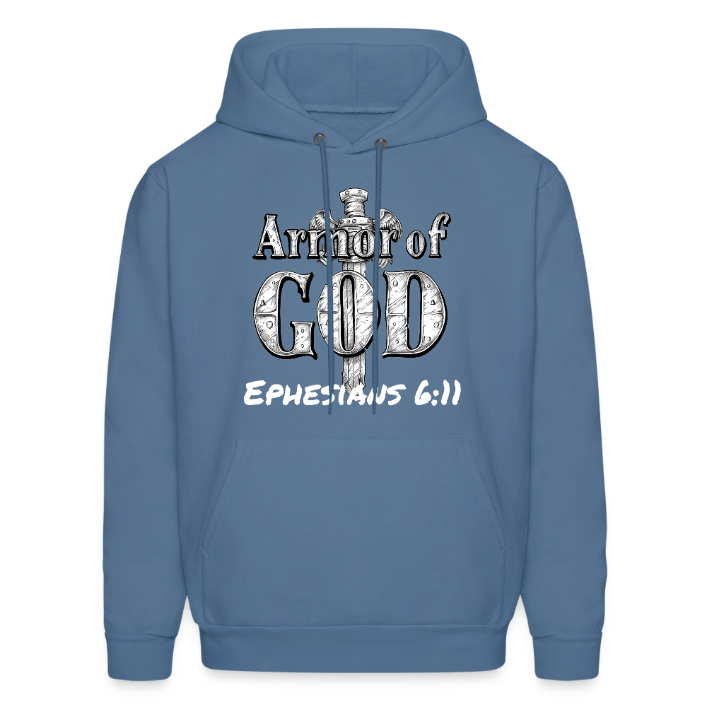 Armor of God Hoodie - denim blue