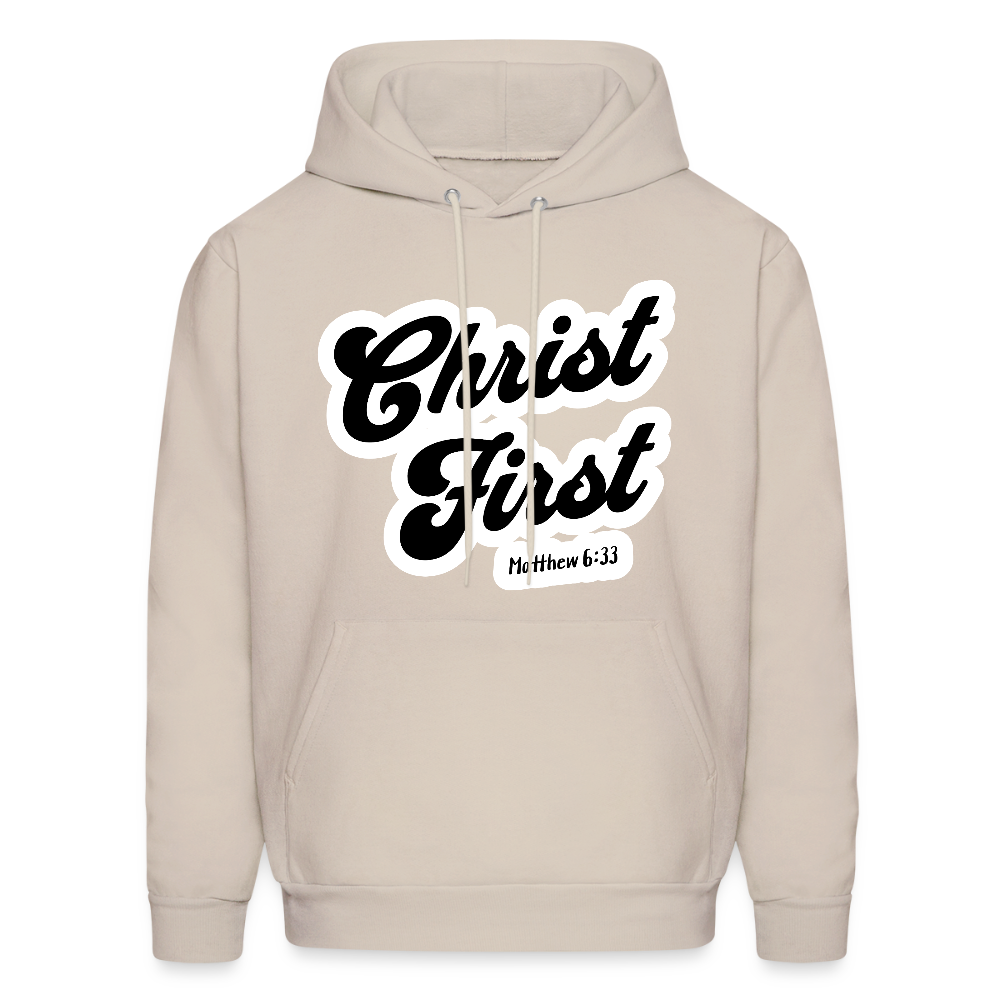Christ First Hoodie - Sand