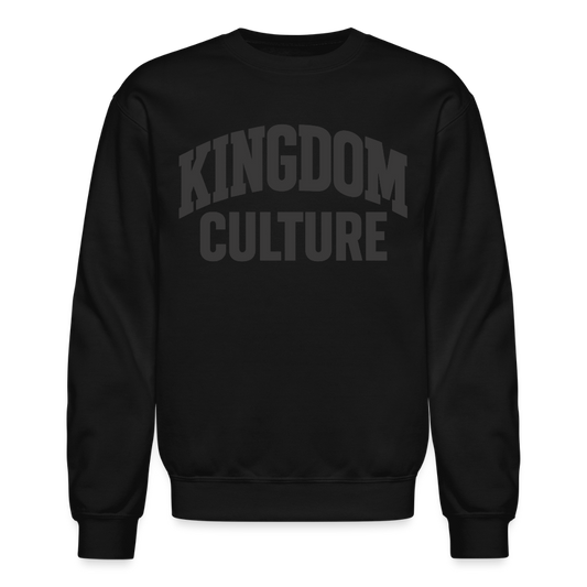 Kingdom Culture Black on Black Crewneck Sweatshirt - black