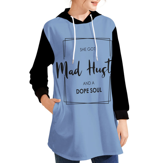 Mad Hustle & Dope Soul Hoodie Mini Dress
