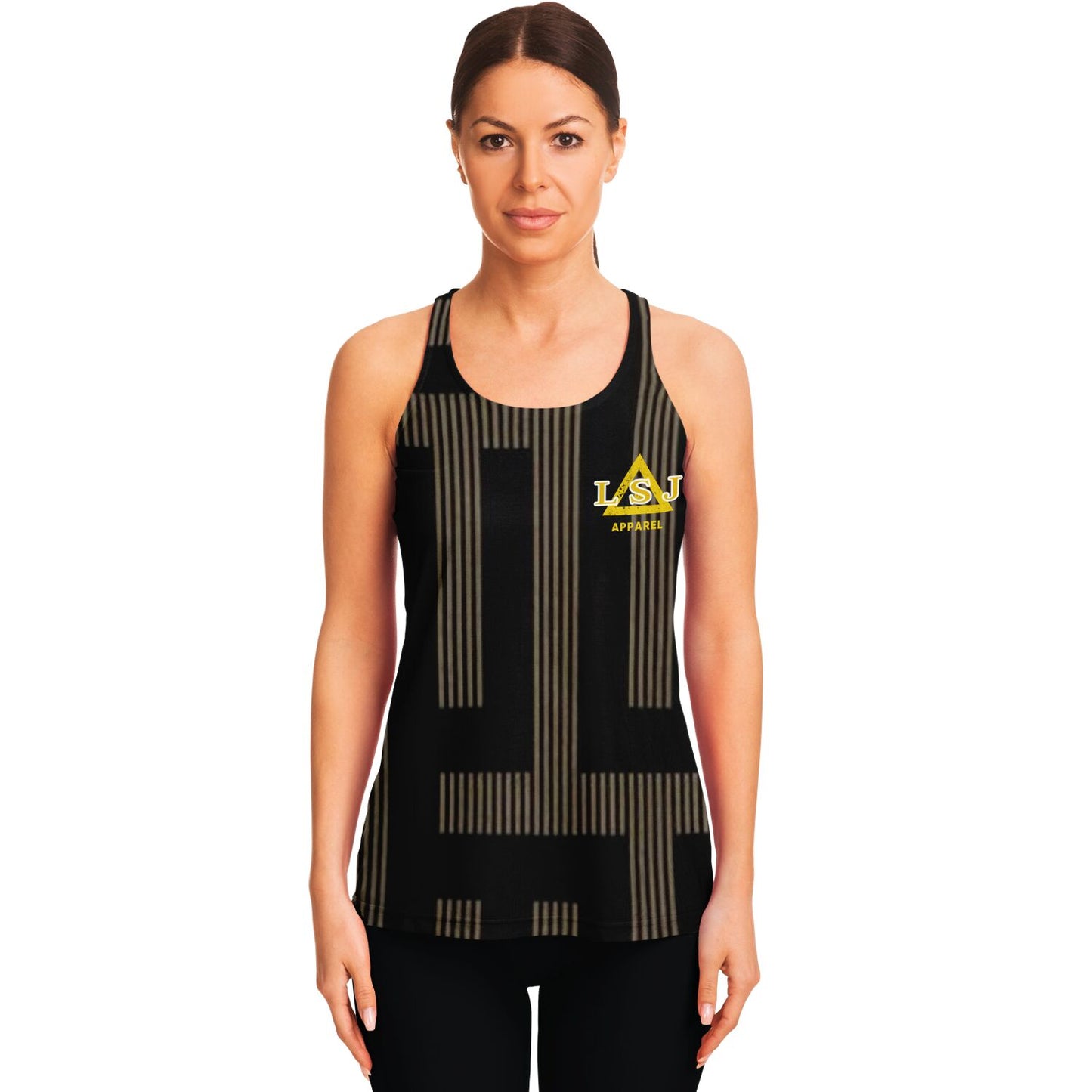 Golden Aztec Nights Mesh Tank Top & Legging Set