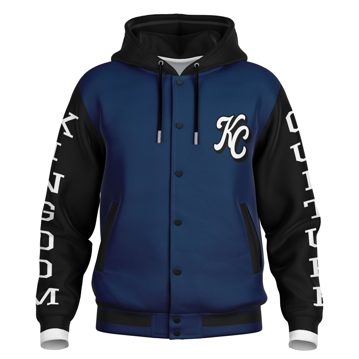 Kingdom Culture Hooded Baseball Jacket