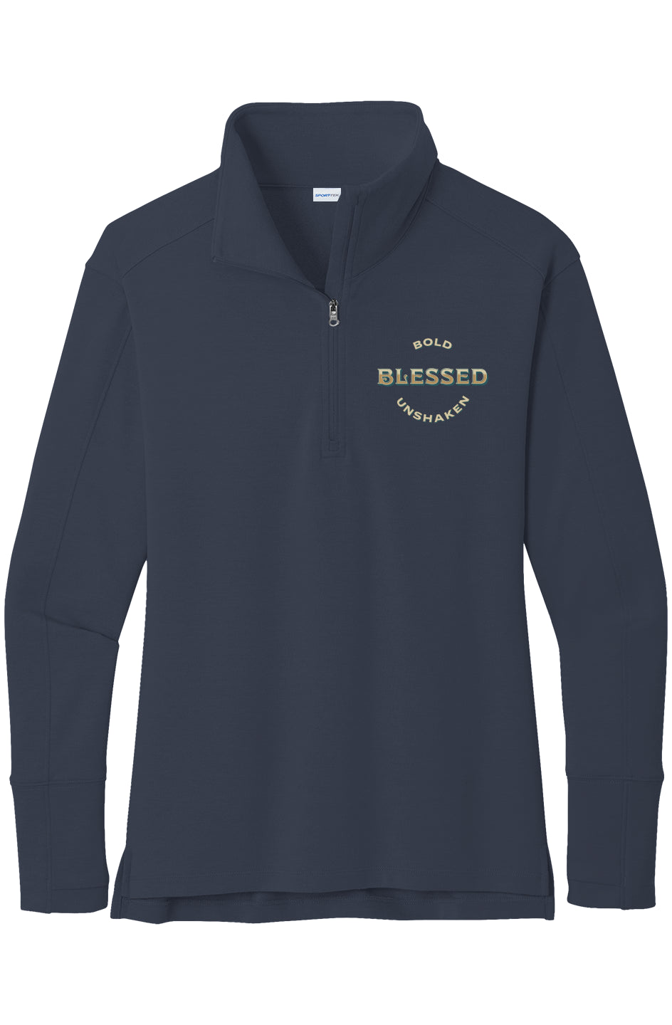 Bold Blessed & Unshaken Womens 1/4 Zip Fleece