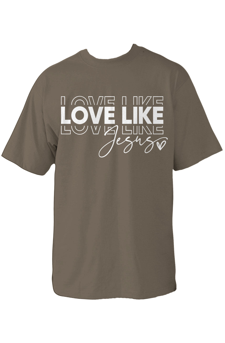 Love Like Jesus Oversized Heavyweight T Shirt