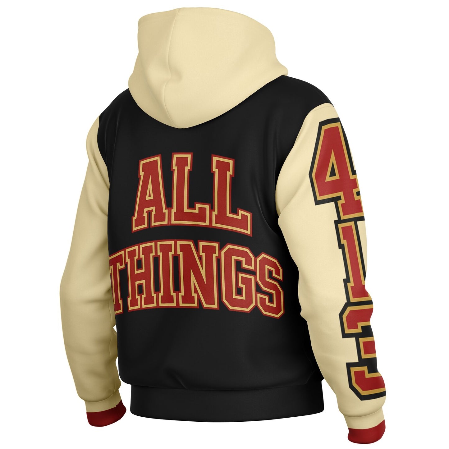 I Can Do All Things Hooded Baseball Jacket