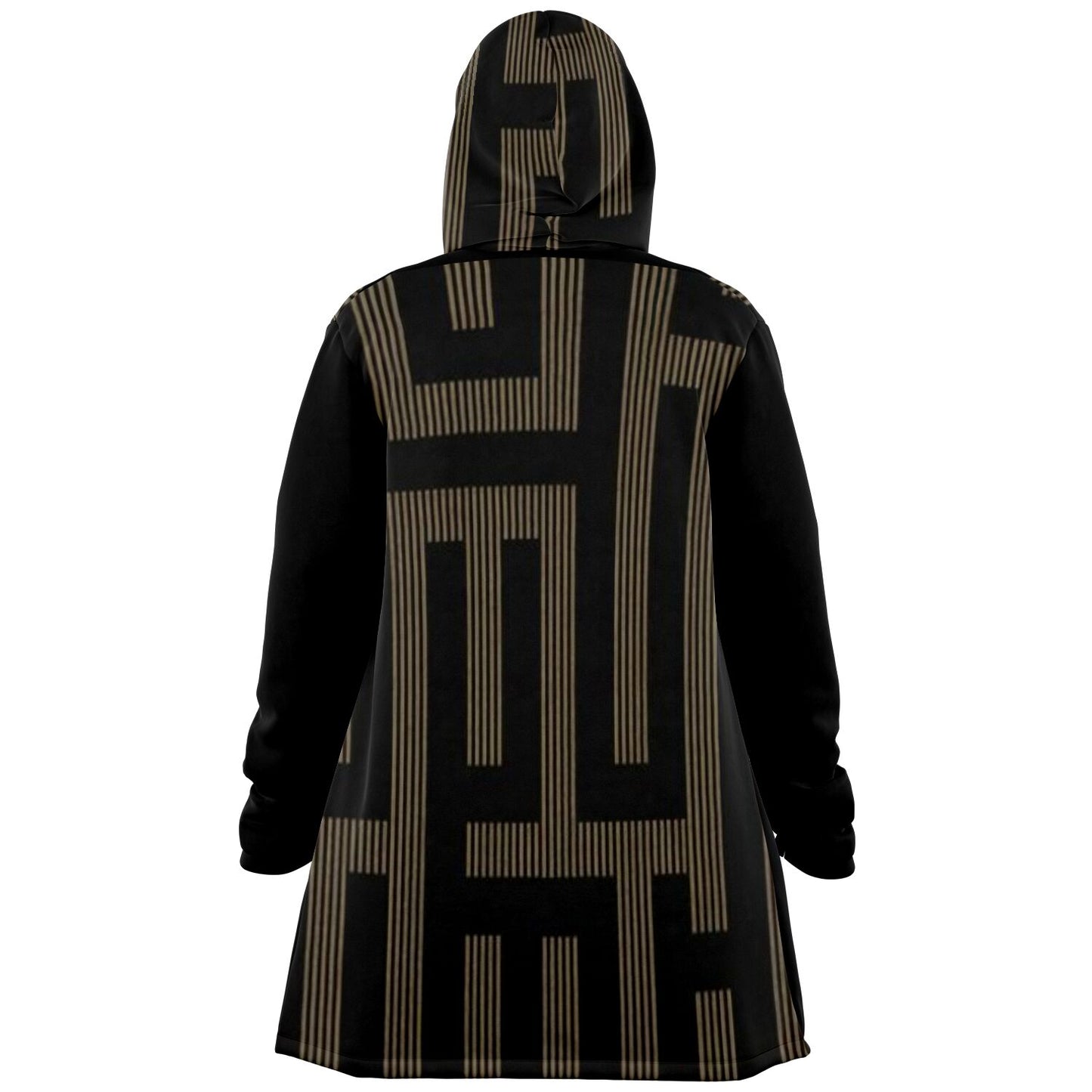 LSJ Black & Gold Tribal Microfleece Cloak
