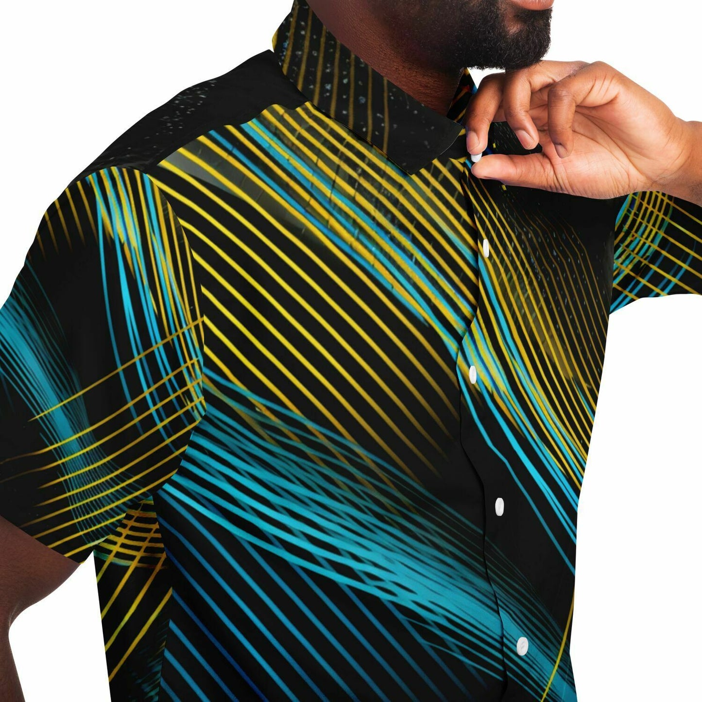 Urban Rhythm Short Sleeve Button Down Shirt
