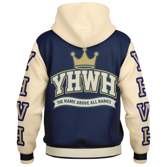 YHWH Hooded Baseball Jacket