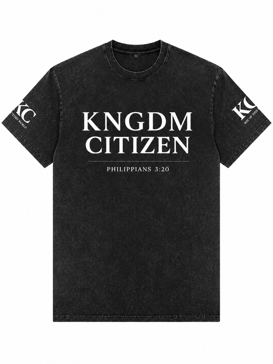 KNGDM Citizen Snow Washed Oversized Cotton T-Shirt