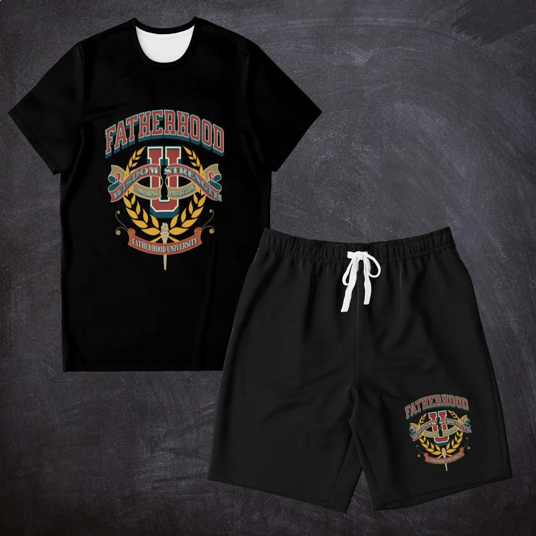 Fatherhood Short Set (Black)