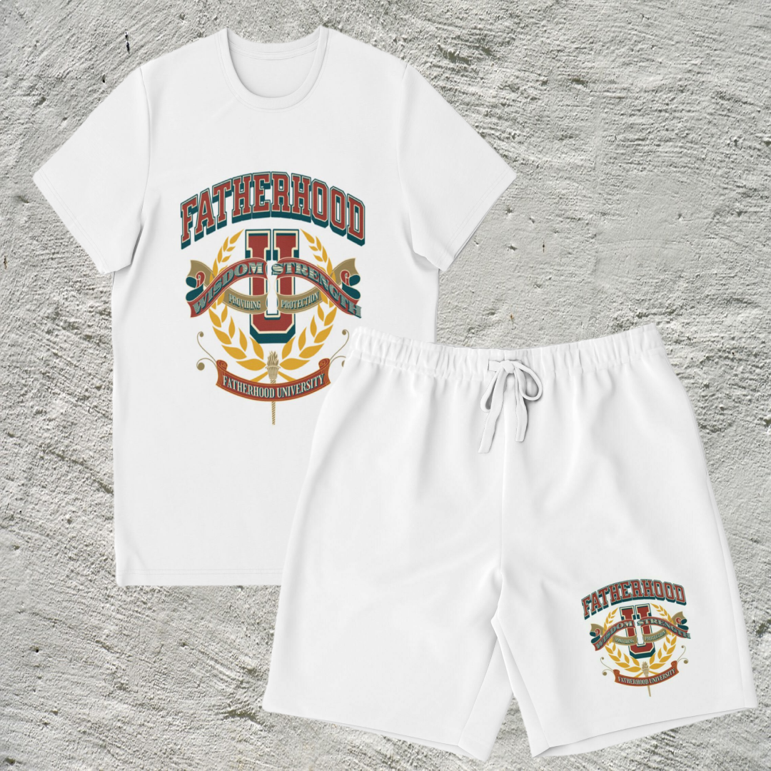 Fatherhood University Short Set (White)