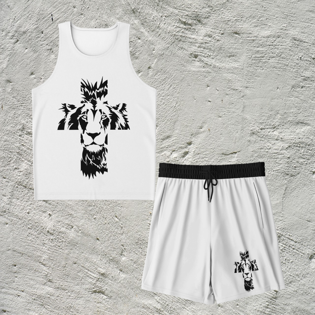 Lion of Judah Activewear Set - White