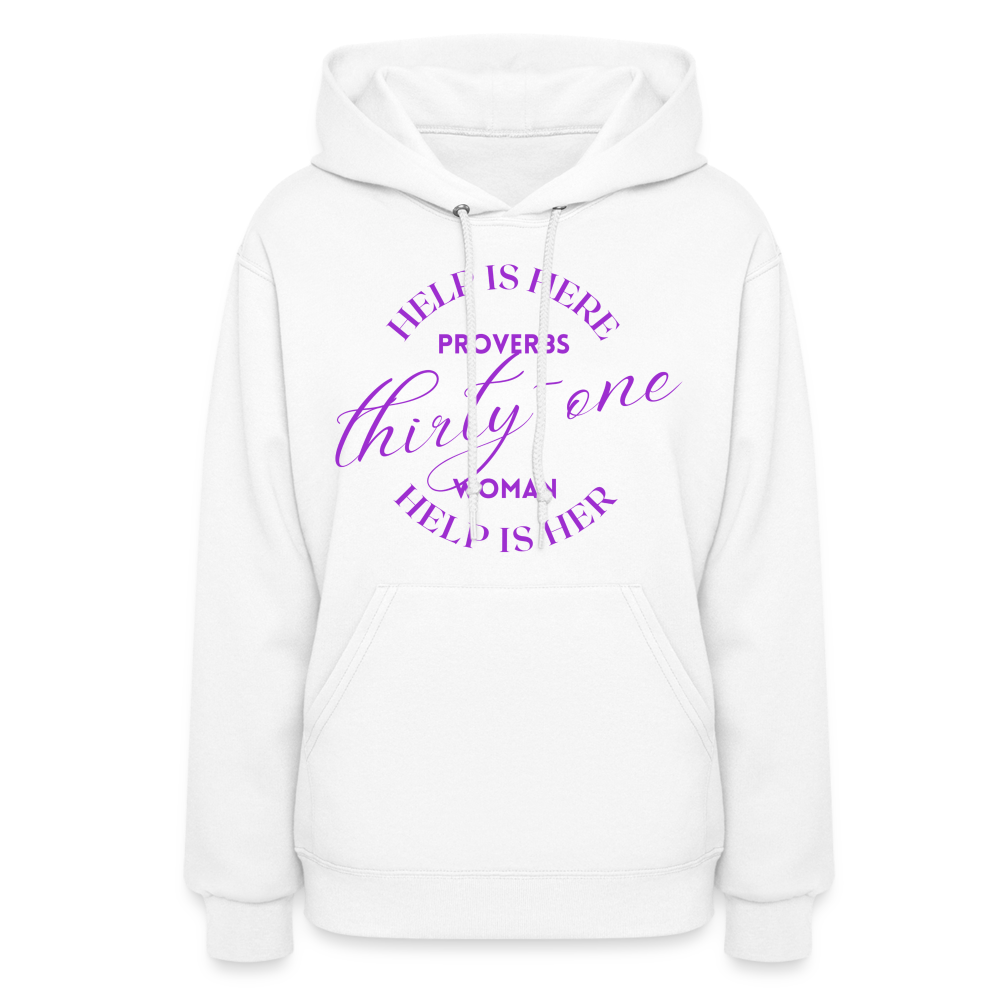 Proverbs 31 Woman Help Is Here Women's Hoodie