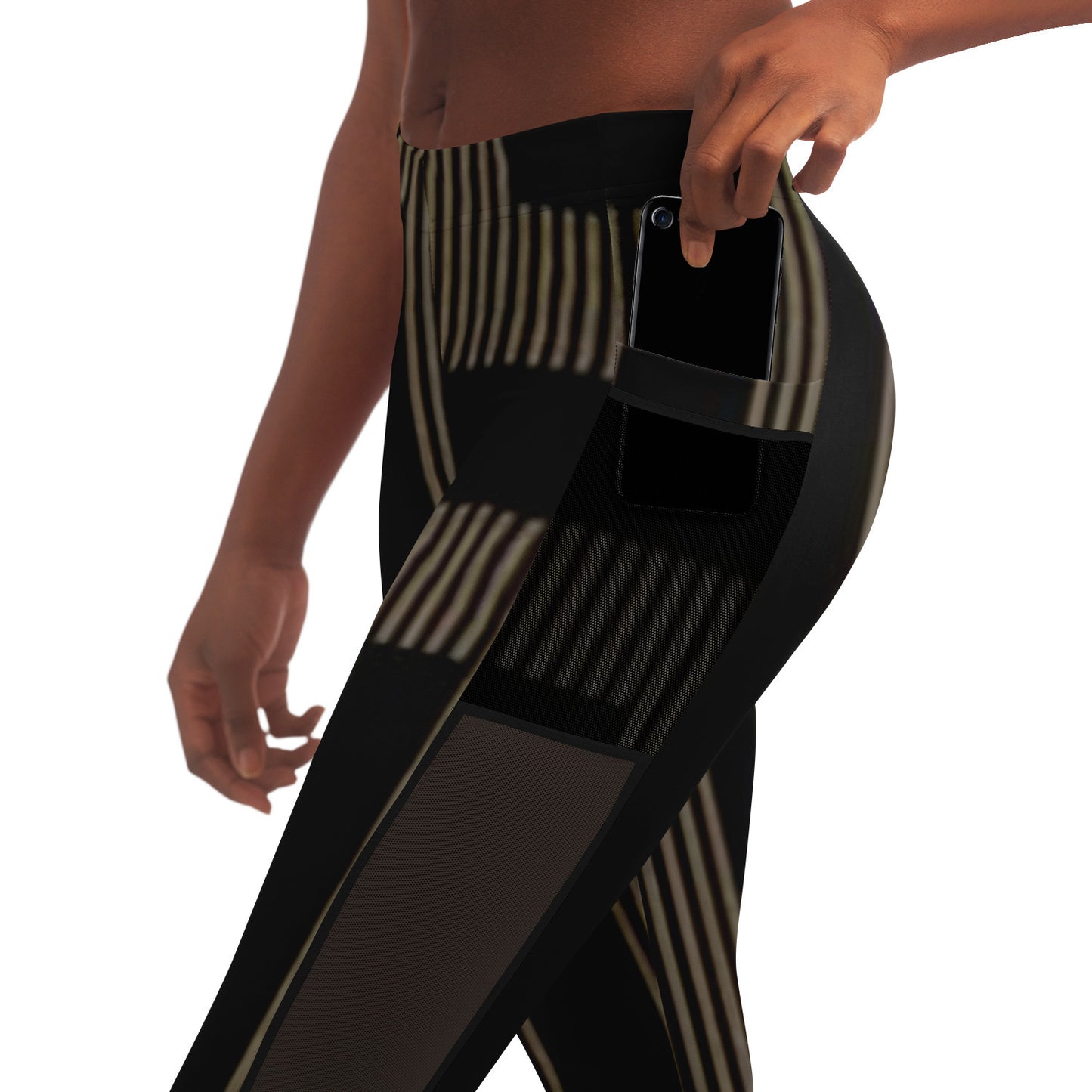 Golden Aztec Nights Mesh Pocket Legging