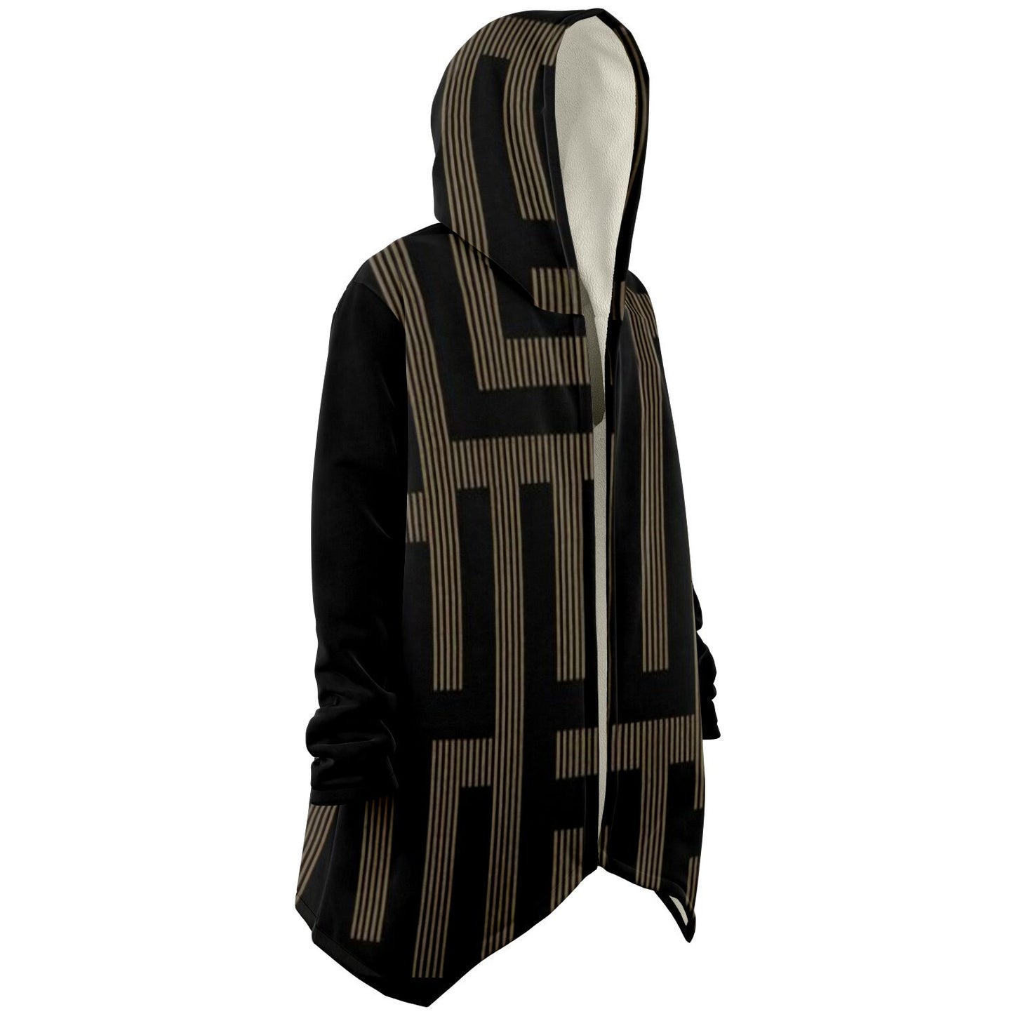 LSJ Black & Gold Tribal Microfleece Cloak