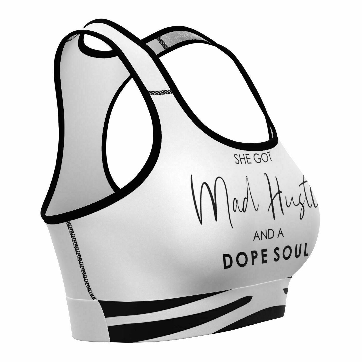 She Got Mad Hustle & A Dope Soul Sports Bra & Legging Short Set