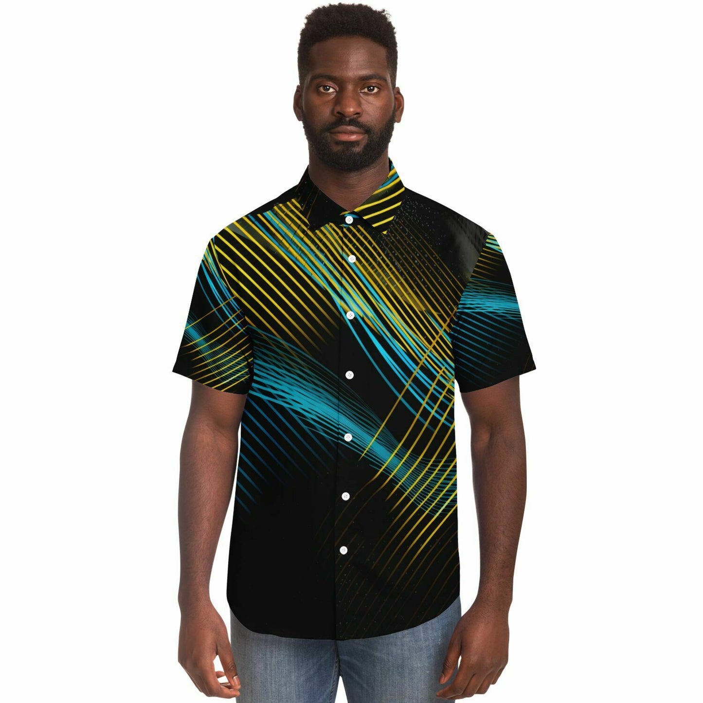 Urban Rhythm Short Sleeve Button Down Shirt