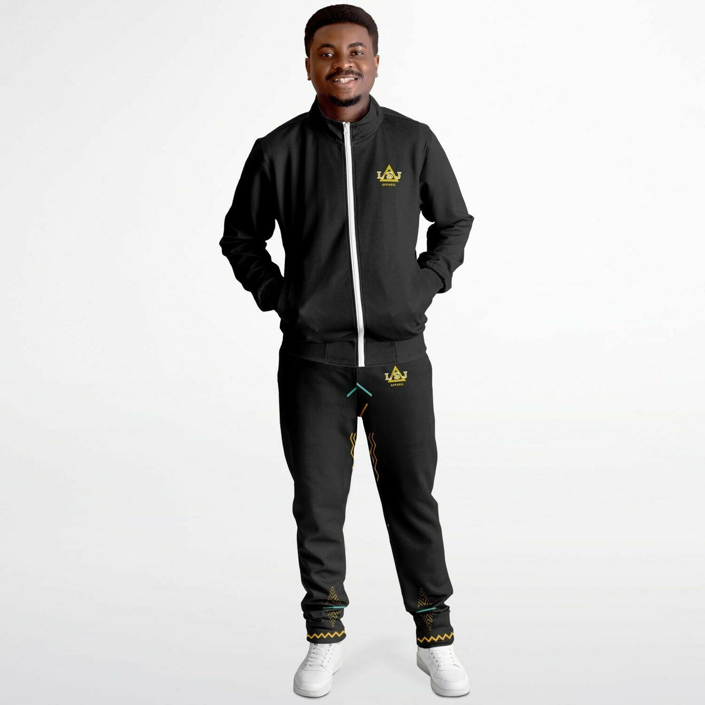 LSJ Black Color Burst Tracksuit