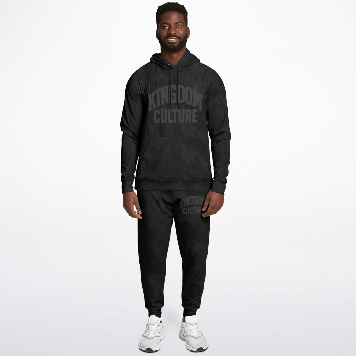 Kingdom Culture Black on Black Hoodie & Jogger Set