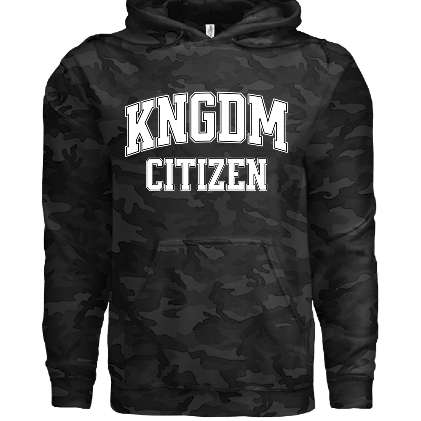 KNGDM Citizen Black Camo Hoodie