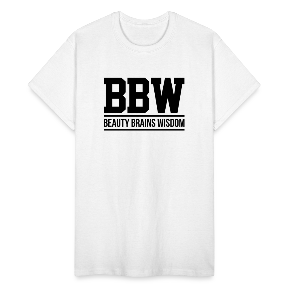 Beauty Brains Wisdom (BBW) T-Shirt - white