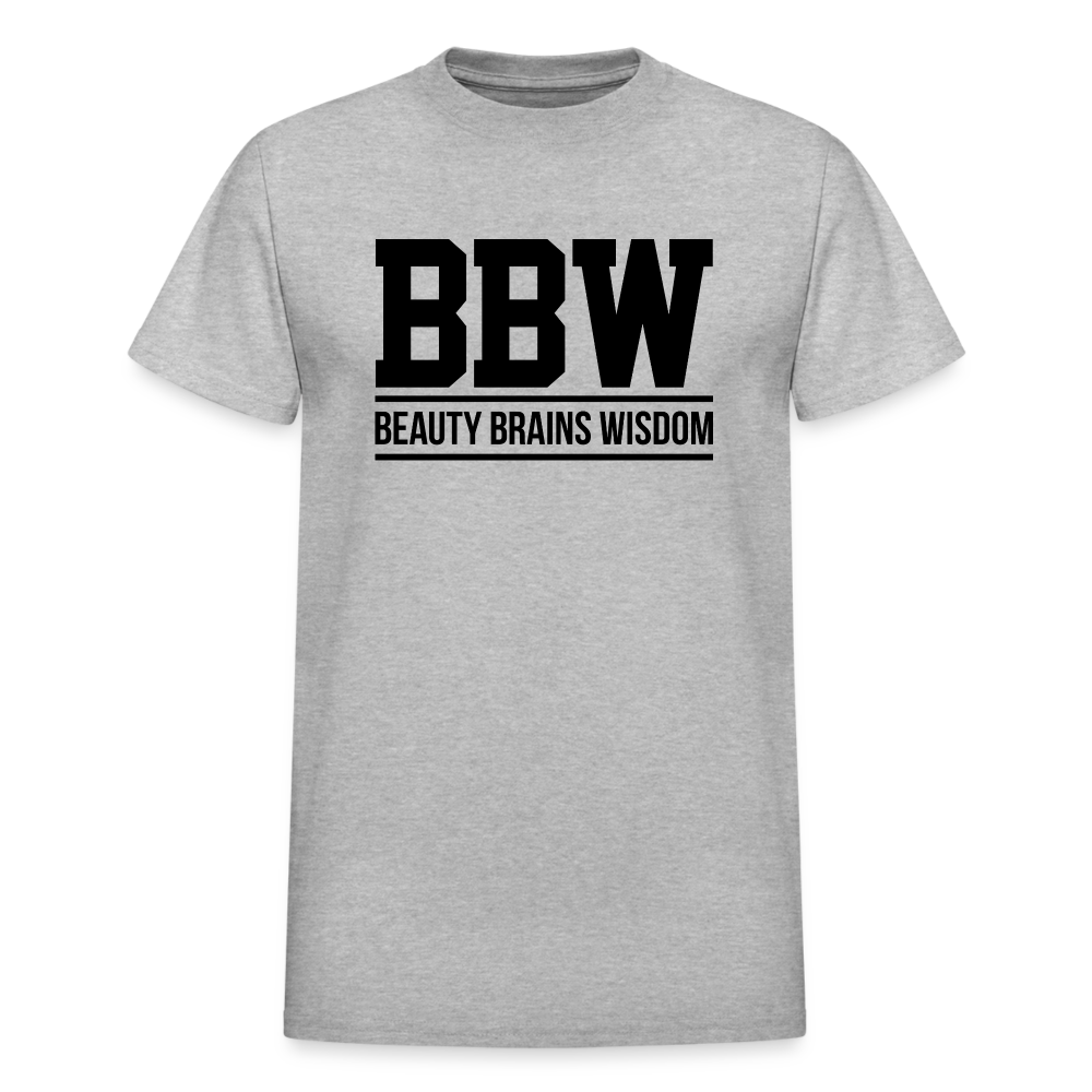 Beauty Brains Wisdom (BBW) T-Shirt - heather gray