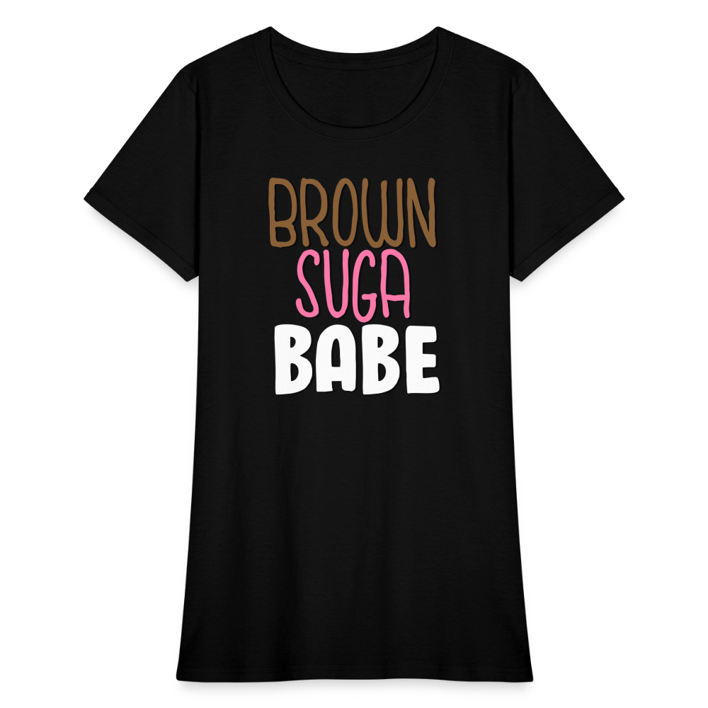 Brown Suga Babe Women's T-Shirt - black