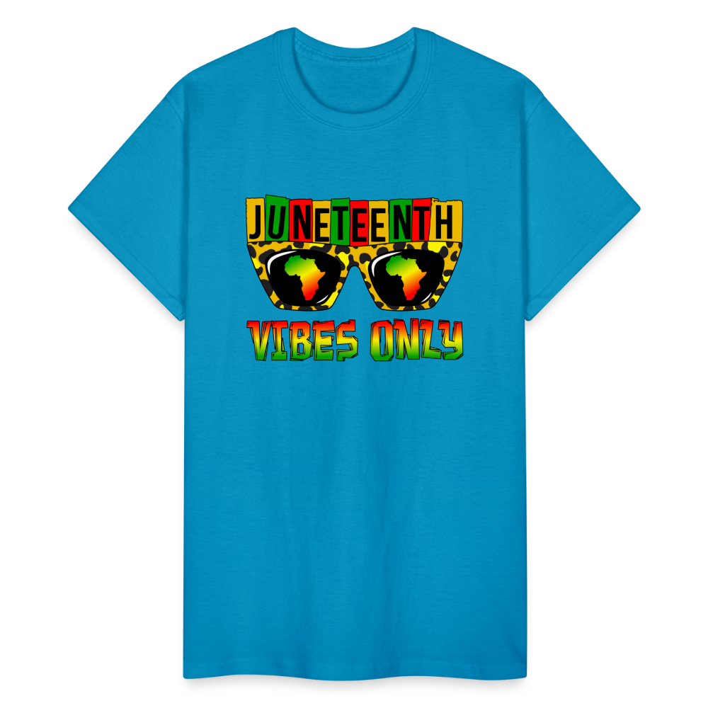 Juneteenth Vibes Unisex T-Shirt - turquoise