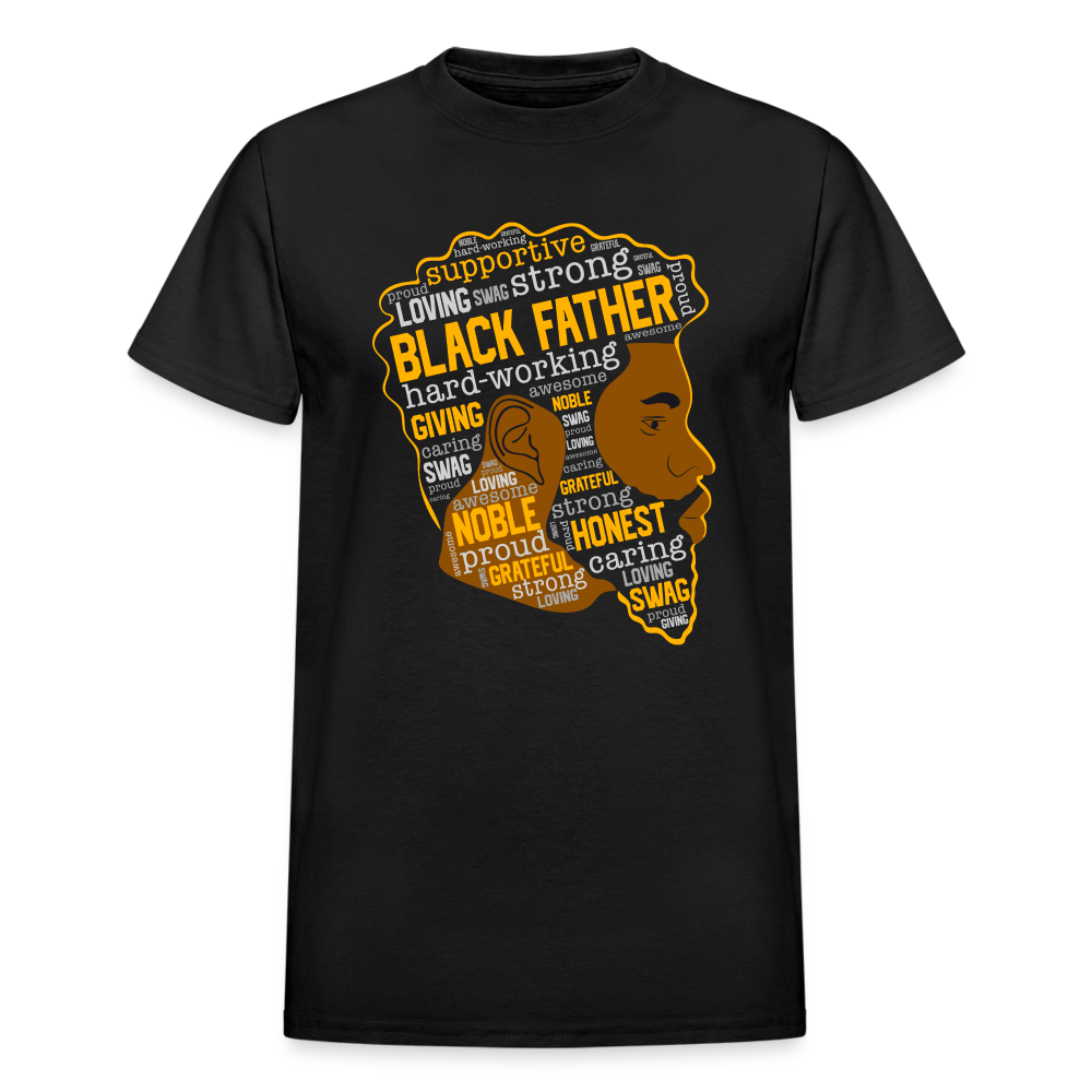 Black Father T-Shirt - black