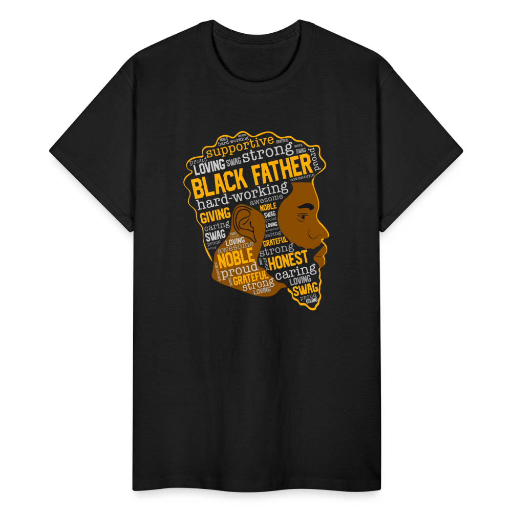 Black Father T-Shirt - black