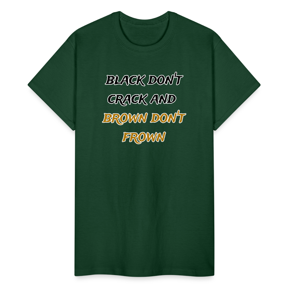 Black Don't Crack Unisex T-Shirt - forest green