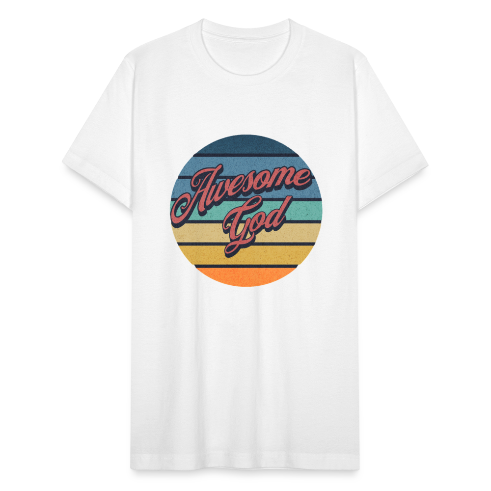 Awesome God Unisex Jersey T-Shirt - white