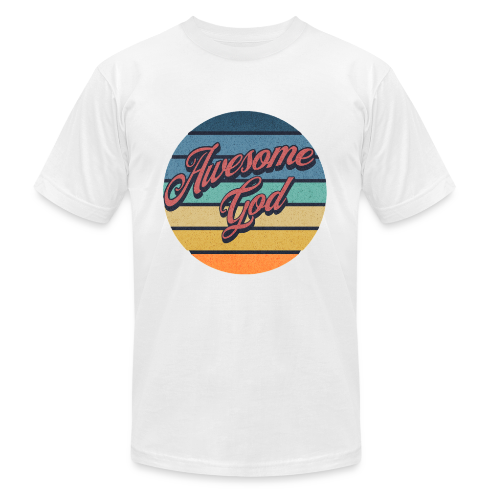 Awesome God Unisex Jersey T-Shirt - white